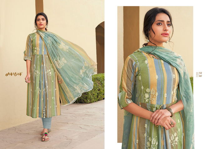 JAY VIJAY GUZARISH latest  Digital print With embroidery Work Pour cotton collection